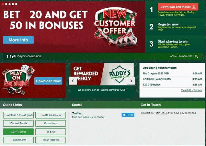 Площадка для покера