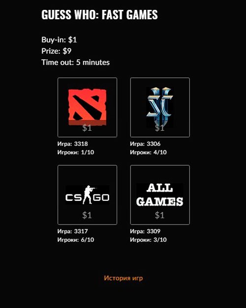 Викторина GUESS WHO