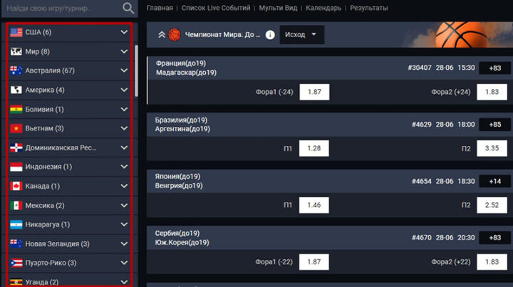 Категория баскетбола