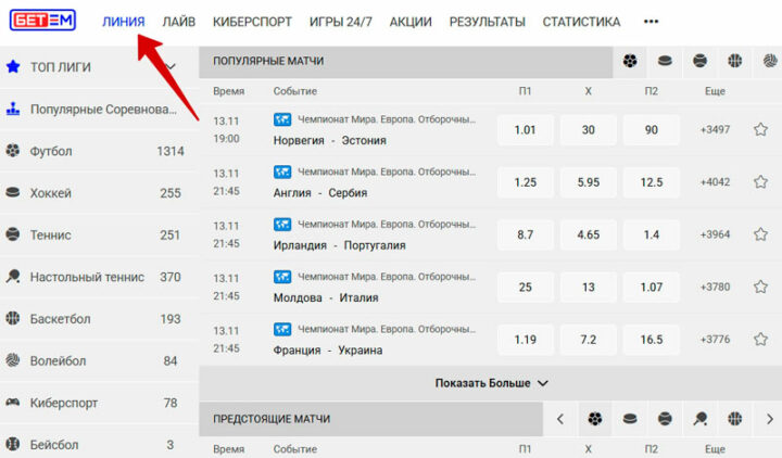 Прематчевая линия