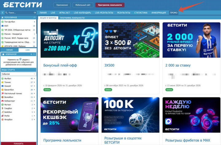 Список промо