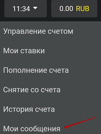 Раздел «Мои сообщения» в Личном кабинете