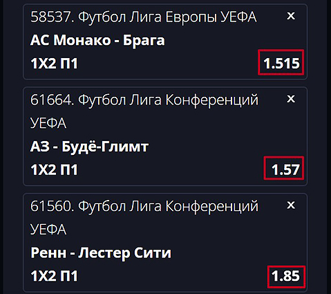 Пример купона