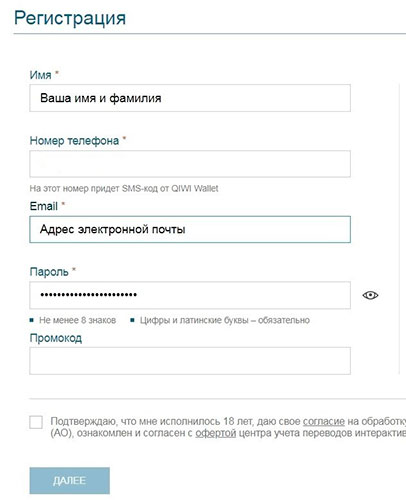 Персональные сведения
