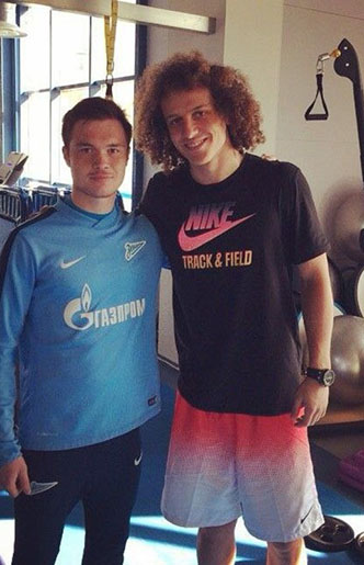 Евгений Серенков и Давид Луис