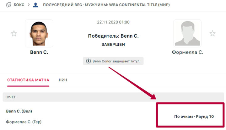 Победа по очкам в боксе
