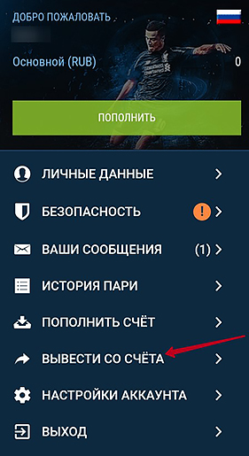 Кошелек в приложении