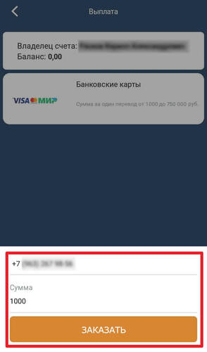 Вписать сумму