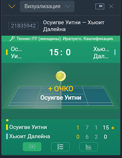 Визуализация матча