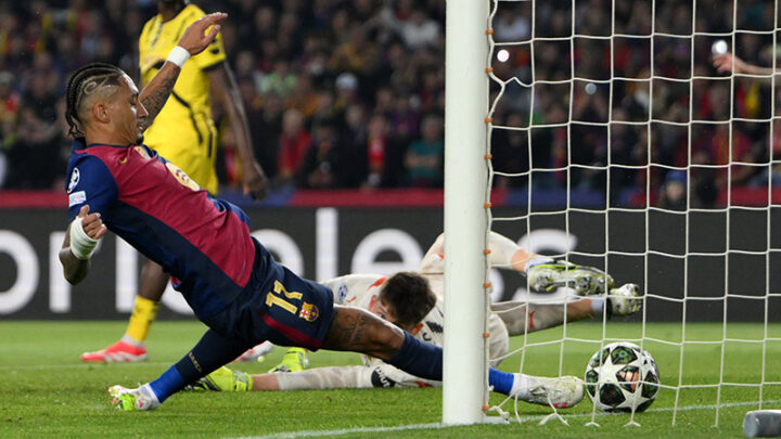 Барселона — Боруссия, гол Рафиньи