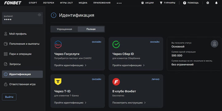 Профиль игрока