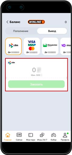 Мобильное приложение Винлайн