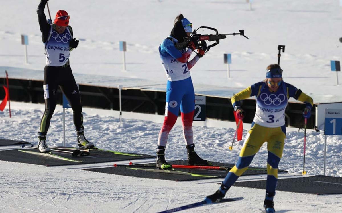 Женская биатлонная эстафета