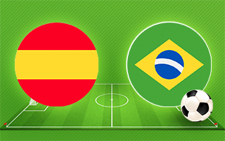 Прогноз Испания — Бразилия